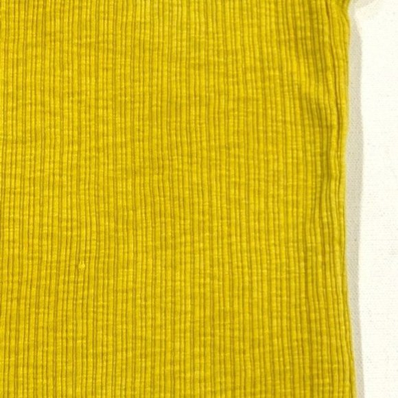 Sundry Long Fitted  Racerback Rib Tank Yellow - Picture 5 of 5